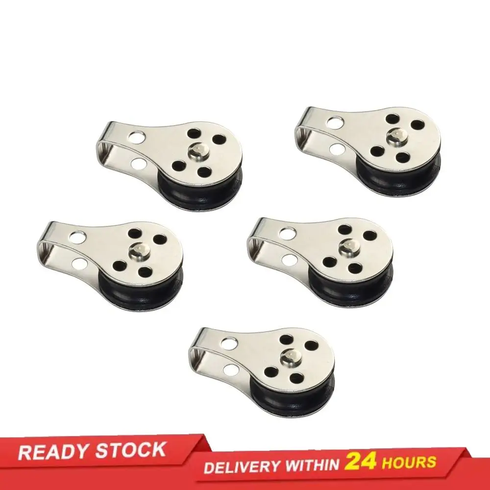 

5 шт. Нержавеющая сталь 316 шкив с фокусным расстоянием 25 мм нейлон блоки веревка морского оборудования для каяк каноэ якоря для лодок тележк...