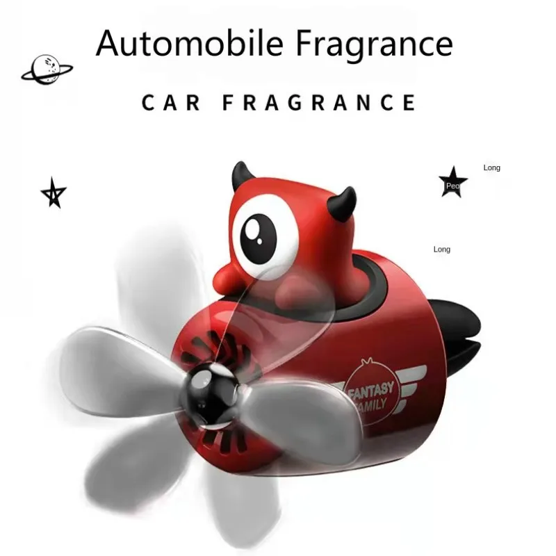 

Car Air Freshener Little Devil Pilot Propeller Air Outlet Aroma Perfume Diffuser Car Interior Accessories Decoration