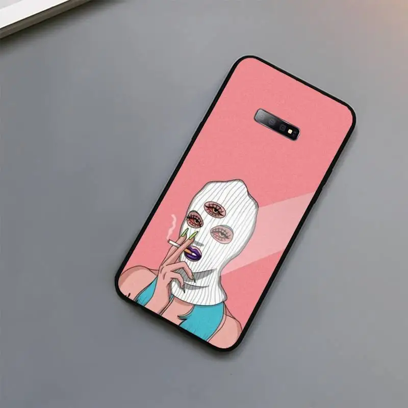 

Devil Woman sexy girl aesthetics Phone Case Tempered glass For Samsung S6 S7 edge S8 S9 S10 e plus note8 9 10 pro