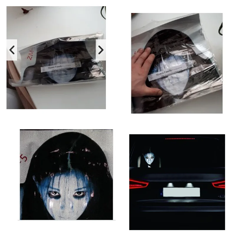 Автомобильная наклейка на заднее стекло Ghost s 3D светоотражающая Авто Наклейка для