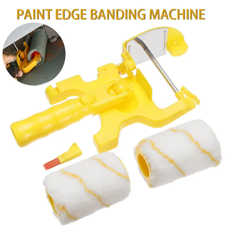 

Portable Home Wall Ceilings Brush Clean-cut Paint Edger Roller Brush Safe Handle Tool Paint Improvement Tool