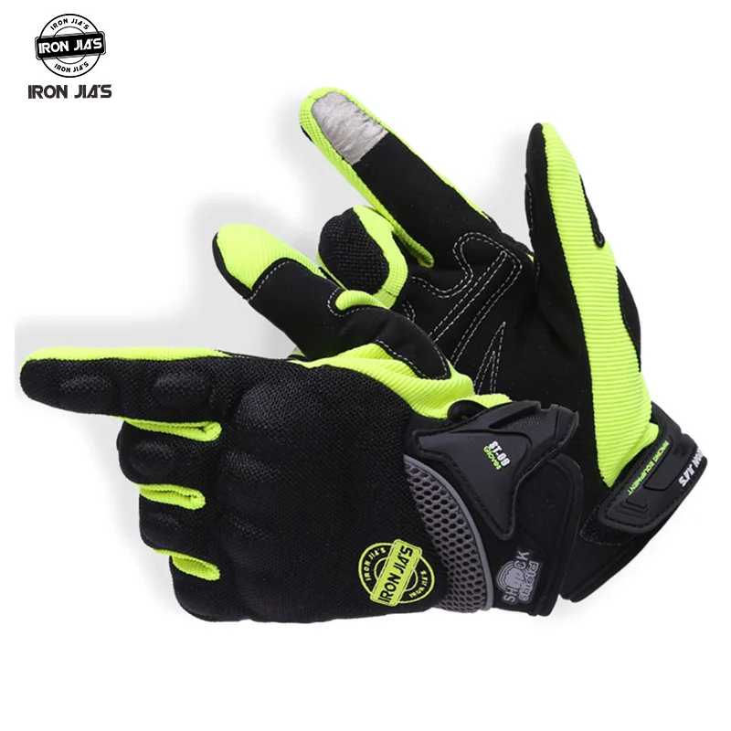 Мотоциклетные дышащие перчатки гоночные с сенсорным экраном защитные для