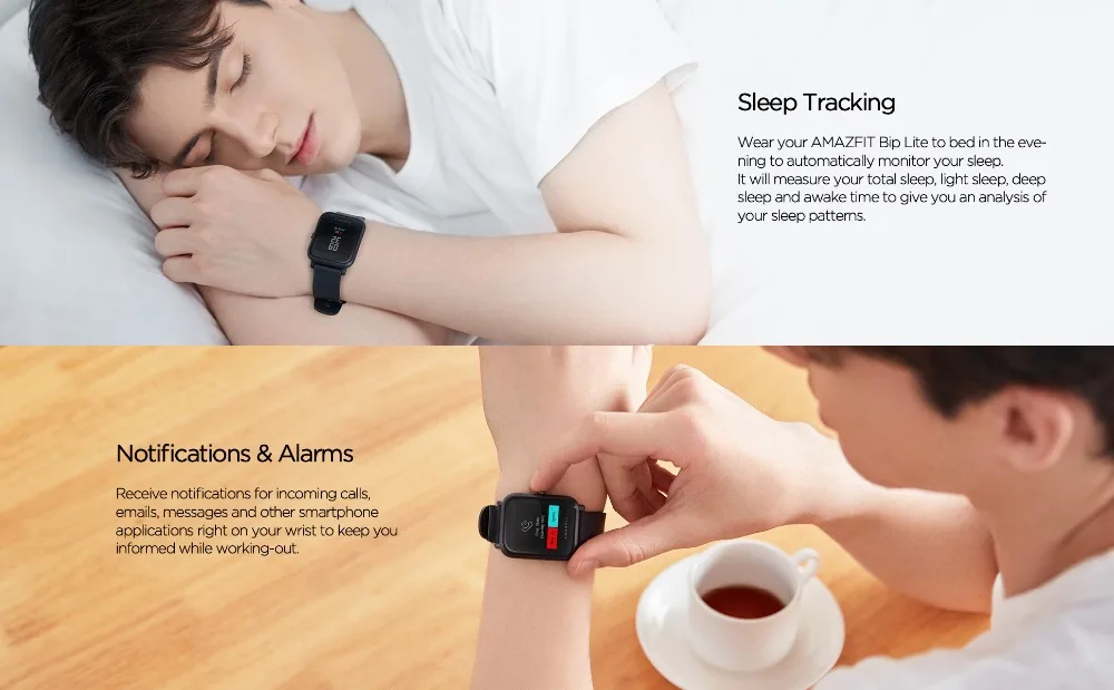 Amazfit Bip lite многоязычные Смарт-часы Пульс 45 дней Срок службы батареи 3 АТМ водонепроницаемые спортивные часы