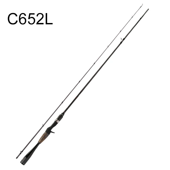 C652L Палисандр 2 Раздел Фудзи приманка Rod Fast Action Удочка свет/средний свет Мощность спиннинговая удочка для забрасывания наживки с ручкой из углеродного волокна - Цвет: C652L