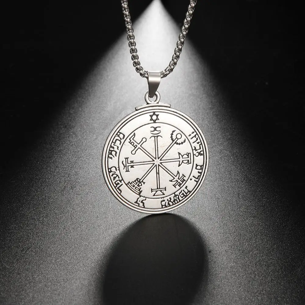 Teamer Pentacle of Jupiter Tlisman амулет звезда Соломон ожерелье из нержавеющей стали