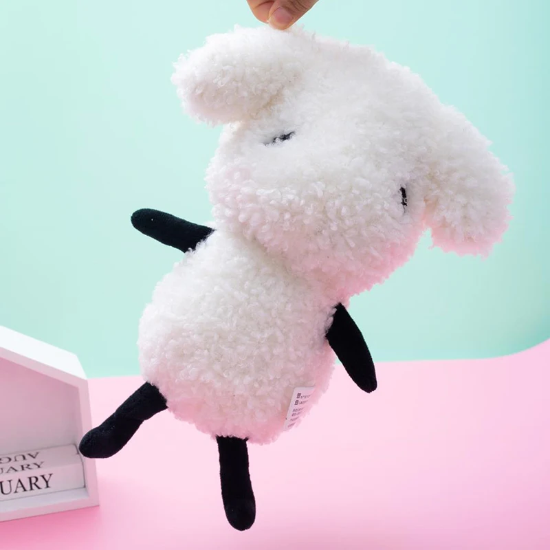 

35~65cm Small Eyes Black Arms And Legs Kids Cute Grassland Plushie Toy Adorable Standing Stuffed White Sheep Doll Xmas Gift