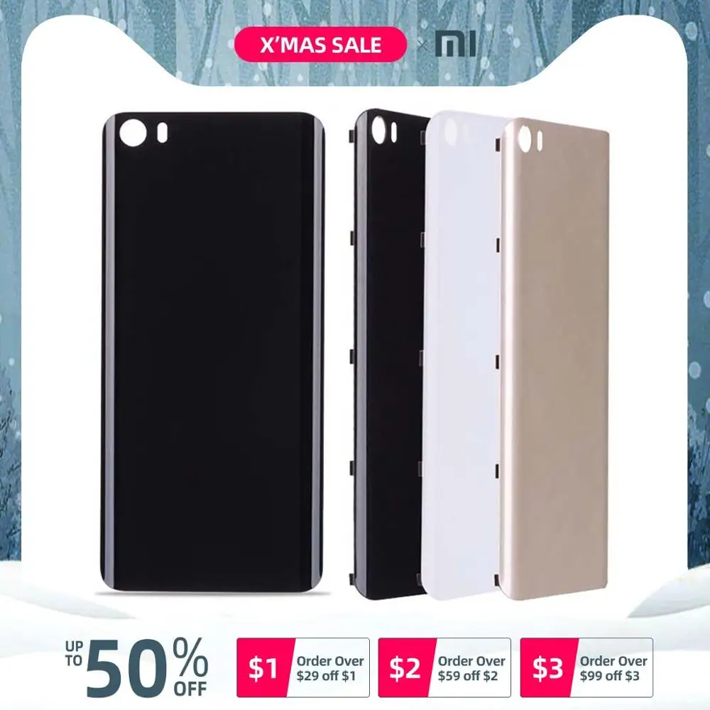 Задняя крышка для XIAOMI Mi5 Mi 5 на батарею черный белый золотой