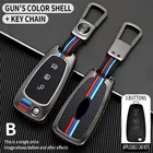 Чехол для автомобильного ключа для Ford Focus mk2 mk3 2 3 Kuga Edge Ranger Mondeo s max c max 2008 2009 2010 2011 2012 2013 2014 2015 2016, чехлы
