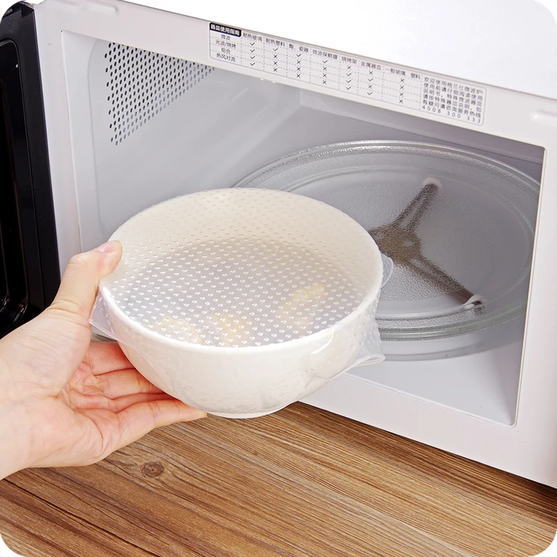 ERMAKOVA 3 Pieces Крышки Чаши стрейч крышка Силиконовая еда Saver обертывания BPA бесплатная