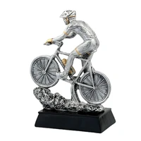 vintage silver bicycle race trophy souvenirs athlete award supplies bicycle champions trophy resin crafts decorations nice gifts