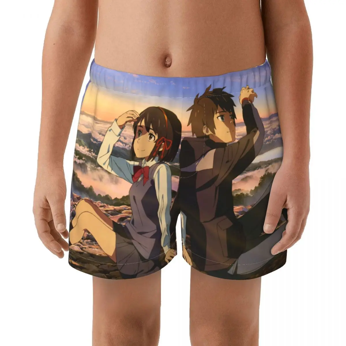 

Your Name Hot sell swimming Trunks boy's Beach shorts Hi-Q Swimwear with Pocket trunks cute springs Sports suit kid Swimsuit