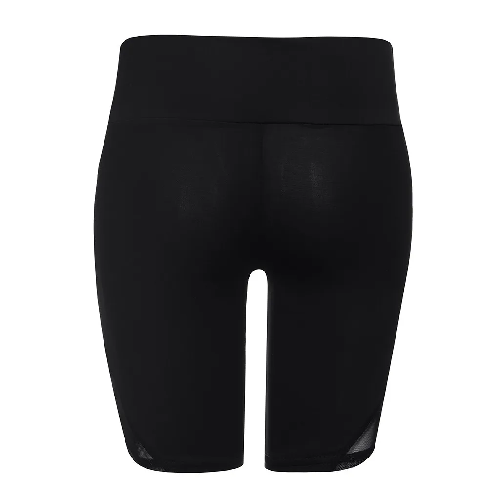 

Shorts cycliste femme Biker Women's Shorts Mesh Fitness Casual High Waist Summer Slim Knee-Length Bottoms Cycling Yogaes Shorts