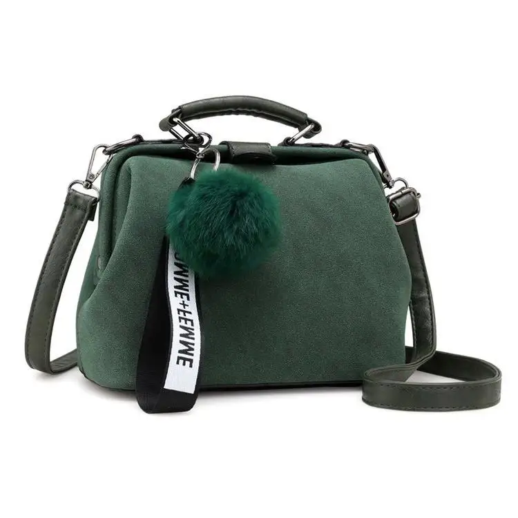 Винтажная матовая кожаная однотонная докторская сумка женские сумки через плечо