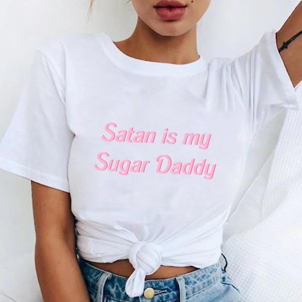 TJCJFO модные летние женские повседневные футболки топы с коротким рукавом белые