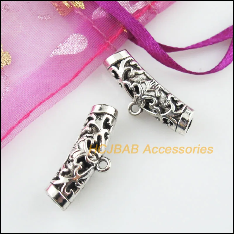 Модная обувь на каблуке 10 шт. Тибетский серебристый цвет с принтами волны и цветы