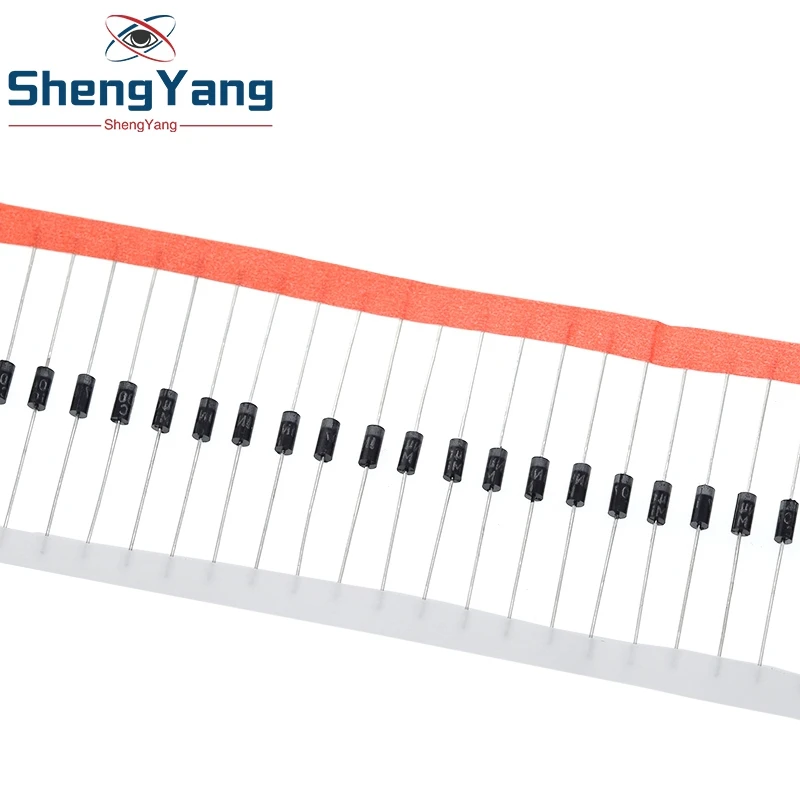 100 шт. 1N5817 1N5819 1N5399 1N4937 1N400 4 выпрямительный диод Шоттки 1N4001 1N4007 UF4007 HER107 FR207 FR157 FR107 RL207 DO-41