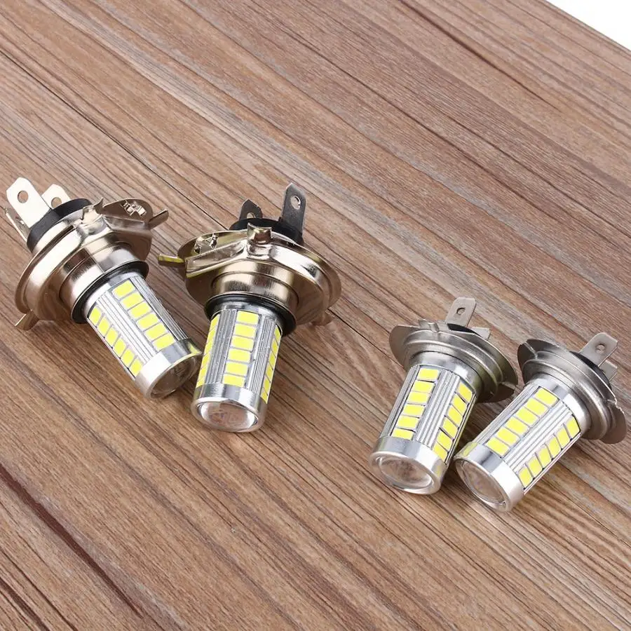 Светодиодная лампа для авто 2x H7 5630 33SMD 12 В белый светильник светодиодный головной