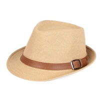 wholesale fashion lady fedora trilby gangster cap straw panama hat men women summer beach paper jazz hats spring summer autumn