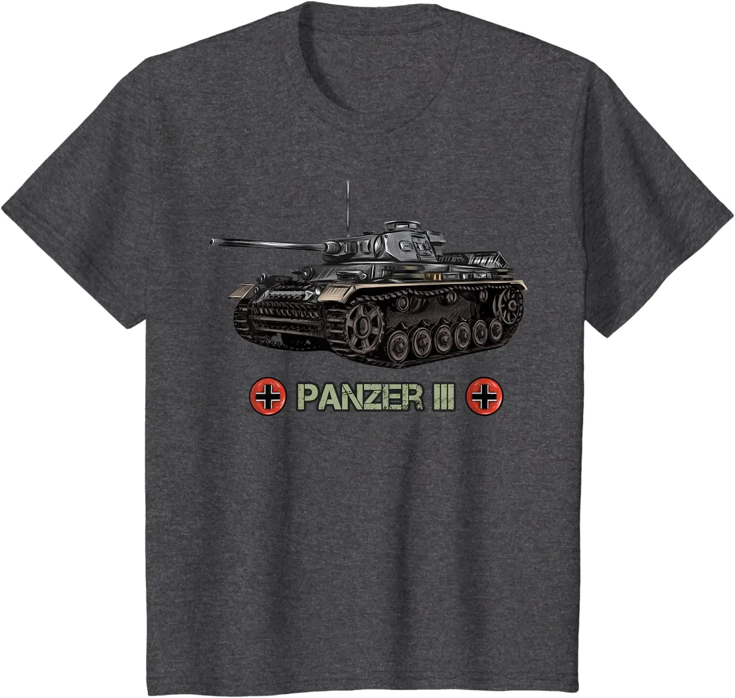 Мужская футболка с круглым вырезом из натурального хлопка