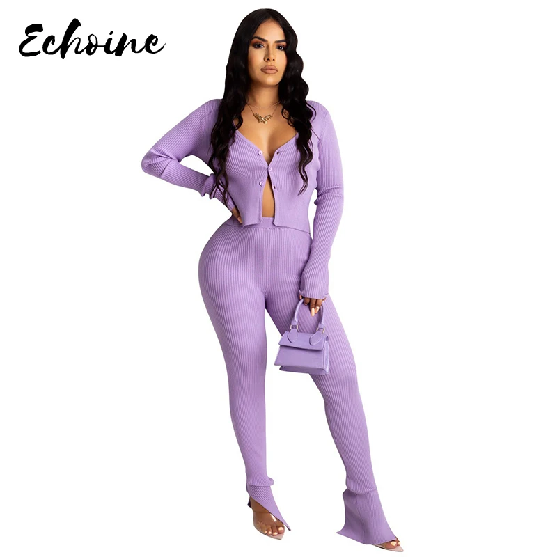 Женские однотонные трикотажные укороченные топы раздельные расклешенные