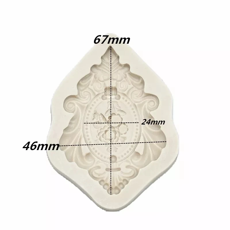 

Flower frame shape Epoxy Resin Fondant Silicone Mold for DIY Pastry Cupcake Dessert Plaster Decoration Kitchenware Baking Tool