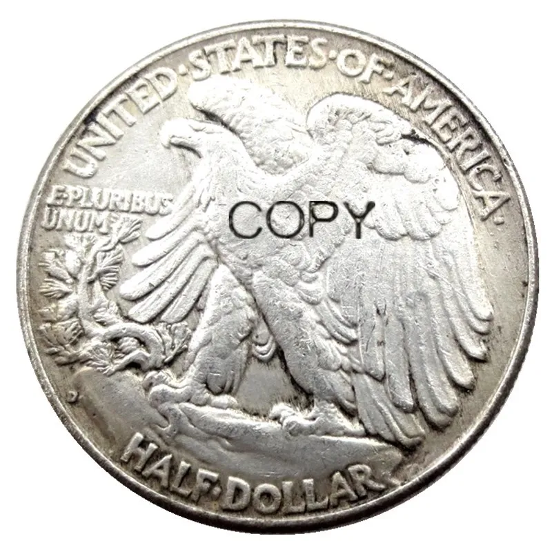 

US 1938 PD Walking Liberty Half Dollar Silver Plated Copy Coins