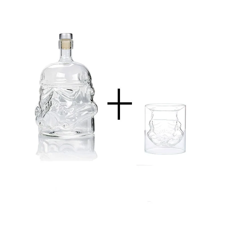 Креативная бутылка для вина Storm Trooper helethip Decanter из боросилированного стекла