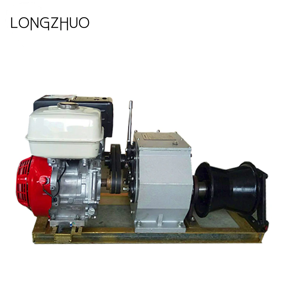 3T Petrol Engine Powered Winch For Long Rope