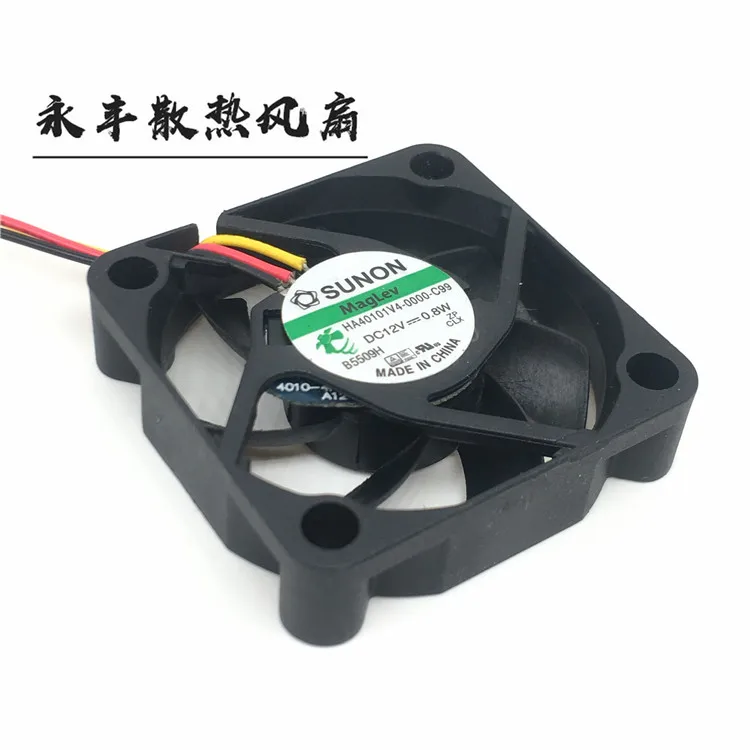 1 шт. Sunon HA40101V4 0000 c99 4010 40 мм 4 см 40*40*10 Вентилятор охлаждения 12V 0 8 W 0.06A 3pin Поддержка по