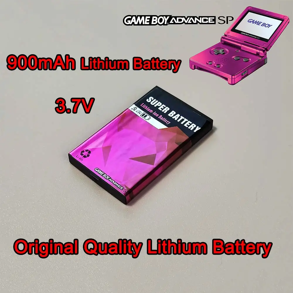 Перезаряжаемая литиевая батарея 3 7 в 900 мАч для GBA SP & NDS оригинальная