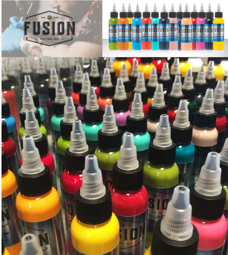 30 мл/бутылка из 16 искусственных чернил для татуировок Аэрограф фьюжн краска тела