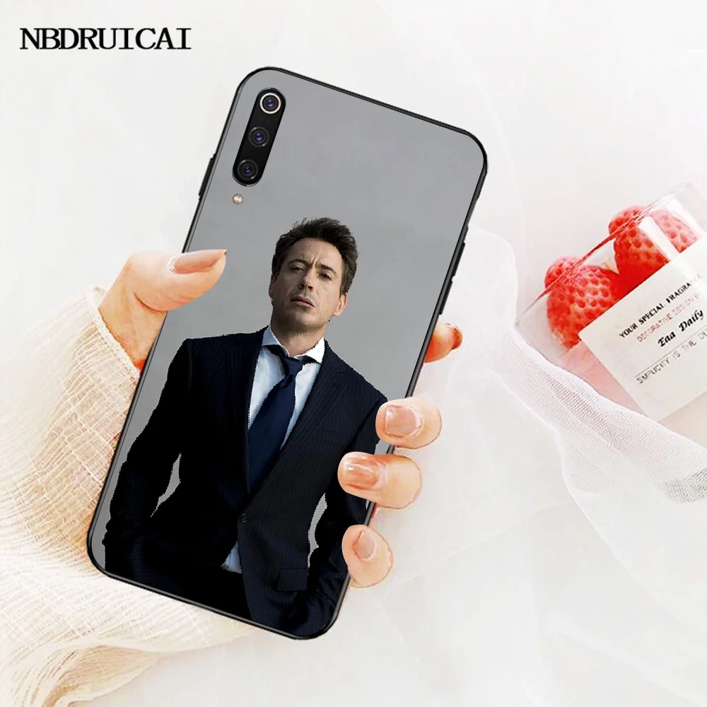 Мягкий силиконовый черный чехол для телефона PENGHUWAN Роберт Дауни Jr Redmi Note 8 8A 7 6 6A 5 5A