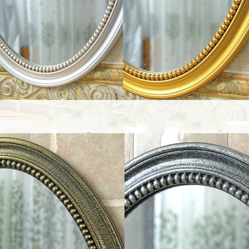 Овальное косметическое зеркало простое в европейском стиле для ванной комнаты