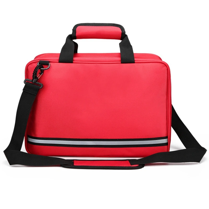 Красная пустая сумка первой помощи для автомобилей аптечка аварийный набор