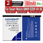 Аккумулятор для смарт-часов LQ-S1 AB-S1 LQ-A1, JHCY-S1, 580 мАч, QW09, DZ09, W8, DZ09,A1,V8,X6, LQ-A1, GJD, DJ-09, M9, HLX-S1, JJY-S1, GPS