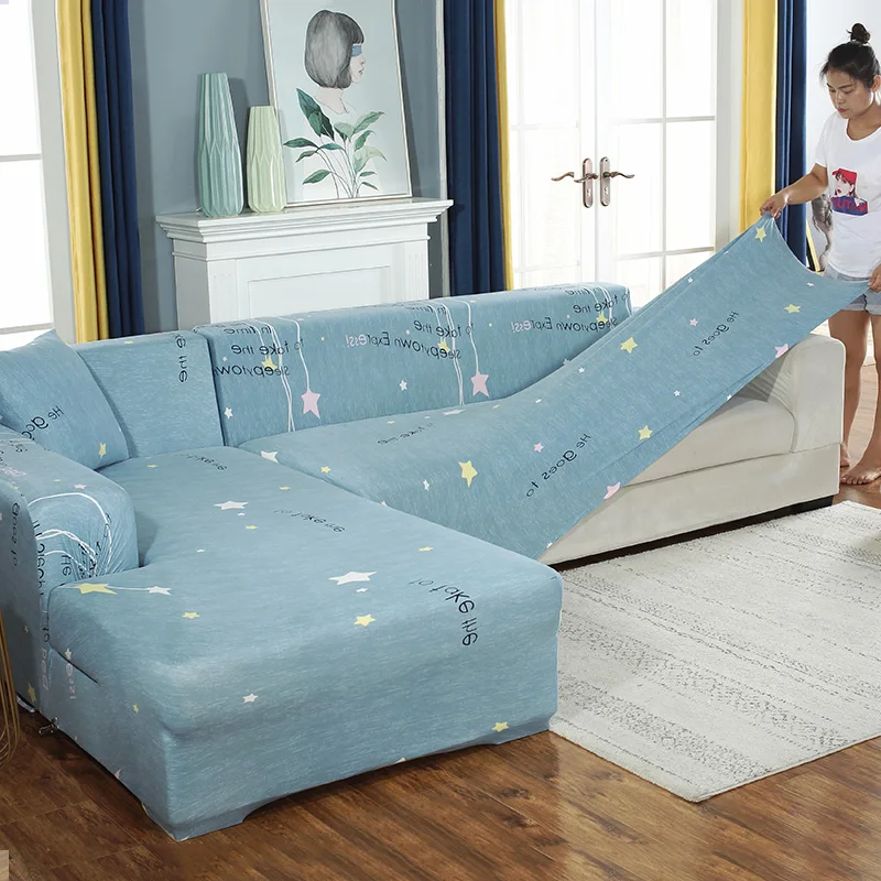 

Эластичный универсальный чехол для дивана, L-образный принт, современный Противоскользящий чехол для дивана, простой чехол для дивана, укра...
