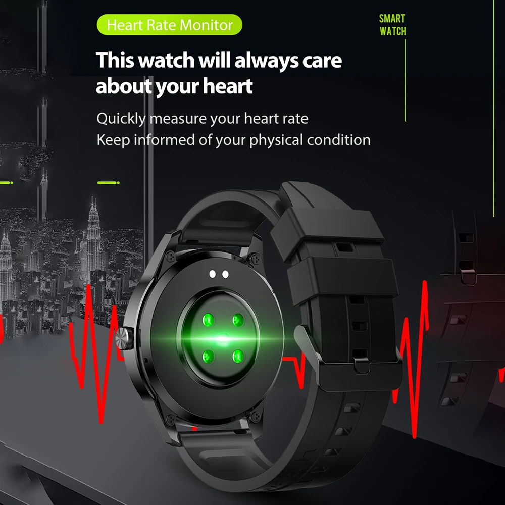 Смарт-часы LEMFO сенсорный экран 2020 дюйма Bluetooth пульсометр IP67 | Электроника
