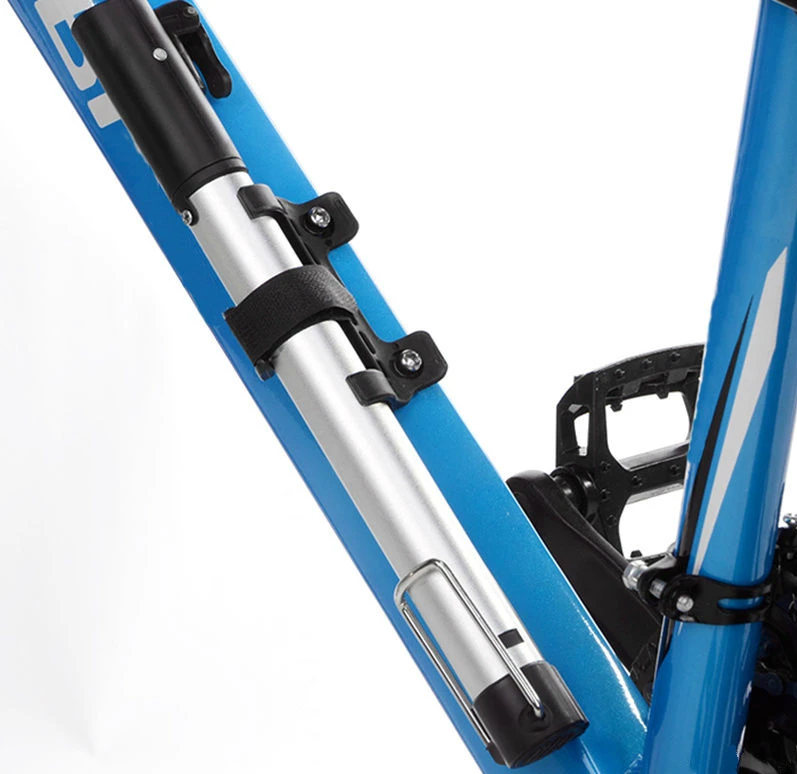 

Bike Pump Aluminum Alloy Mini Portable Bicycle Tire Pump Ultralight Inflator Air Pump Silver Color For Bike