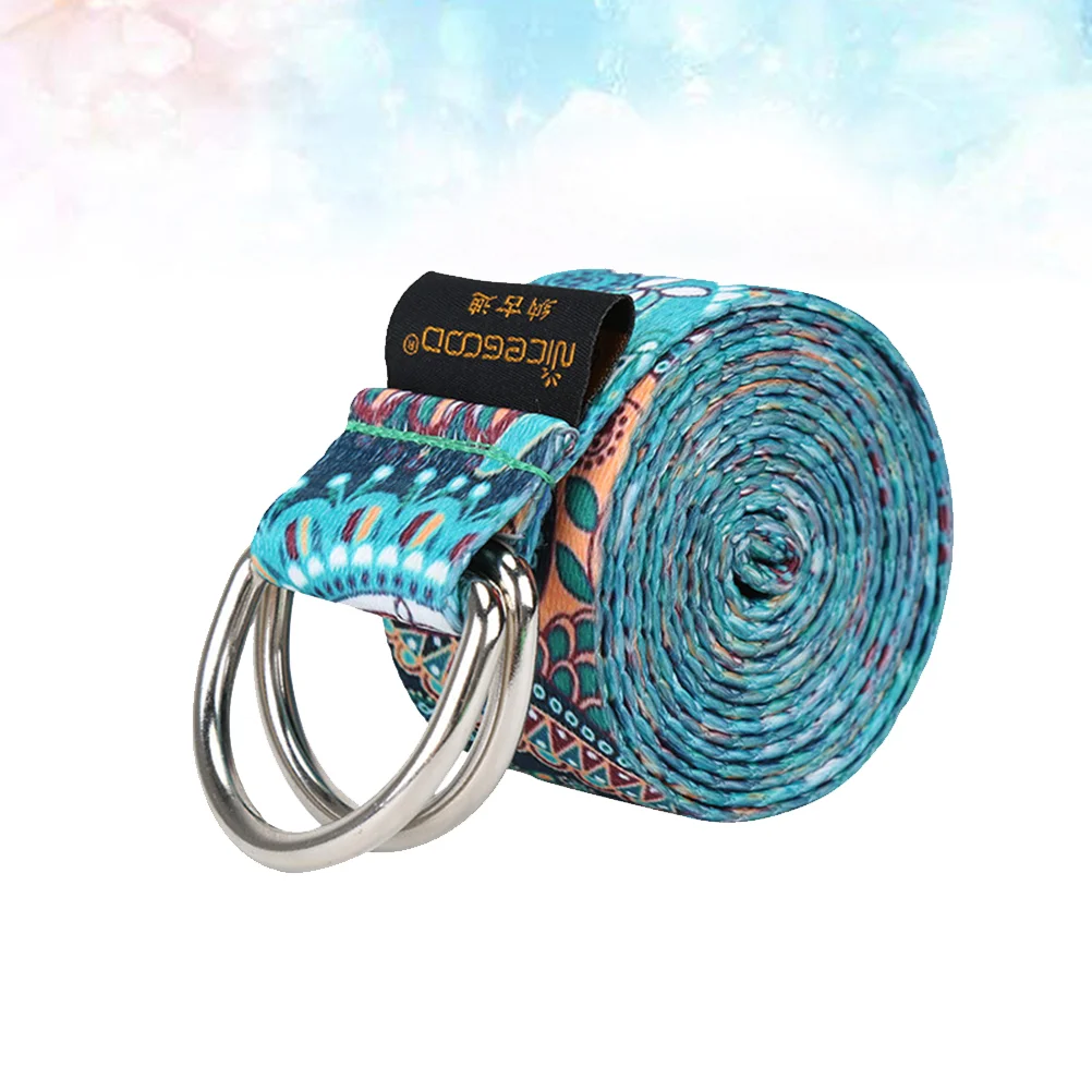 

Yoga Stretch Belt Multi-functional Fitness Resistance Band Durable Yoga Strap (Colorful Cashew Flower)