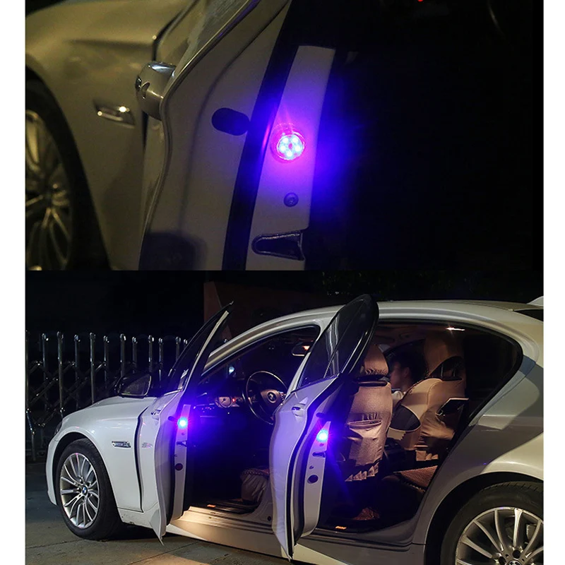 2019 4 шт. Беспроводной светодиодный автомобиль открывания двери Аварийные огни с
