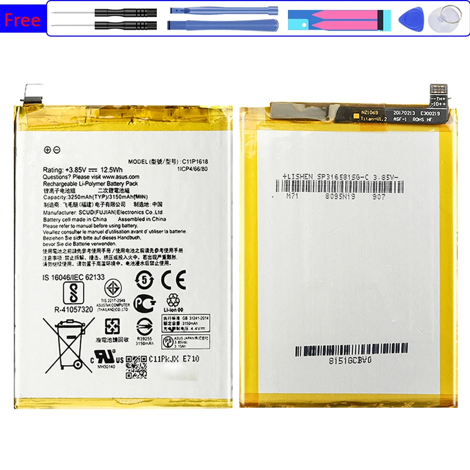 

C11P1618 аккумулятор 3250 мАч для ASUS Zenfone 4 Z01KD ZE554KL мобильный телефон Bateria