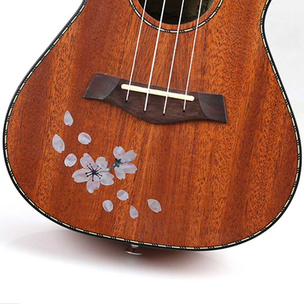 

Cherry Blossom Floral Body Bass Ukulele Decoration Cute Guitar Sticker Mini Self Adhesive Decals