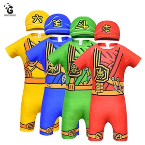 Костюм ниндзя для мальчиков, купальный костюм для детей, купальник ниндзя, косплей, аниме, костюм супергероя, шапочка