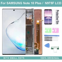 100 original 6 4 note10 plus lcd display touch screen digitizer for samsung galaxy note10 plus n975 n975f n9750 lcd with sdots