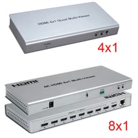 4k hdmi 8x1 quad multi viewer switcher 8 in 1 out seamless switch 4x1 multi viewer pip picture display screen divider converter