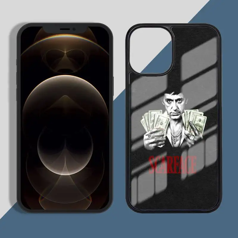 

Scarface Tony Montana Phone Case PC for iPhone 11 12 pro XS MAX 8 7 6 6S Plus X 5S SE 2020 XR