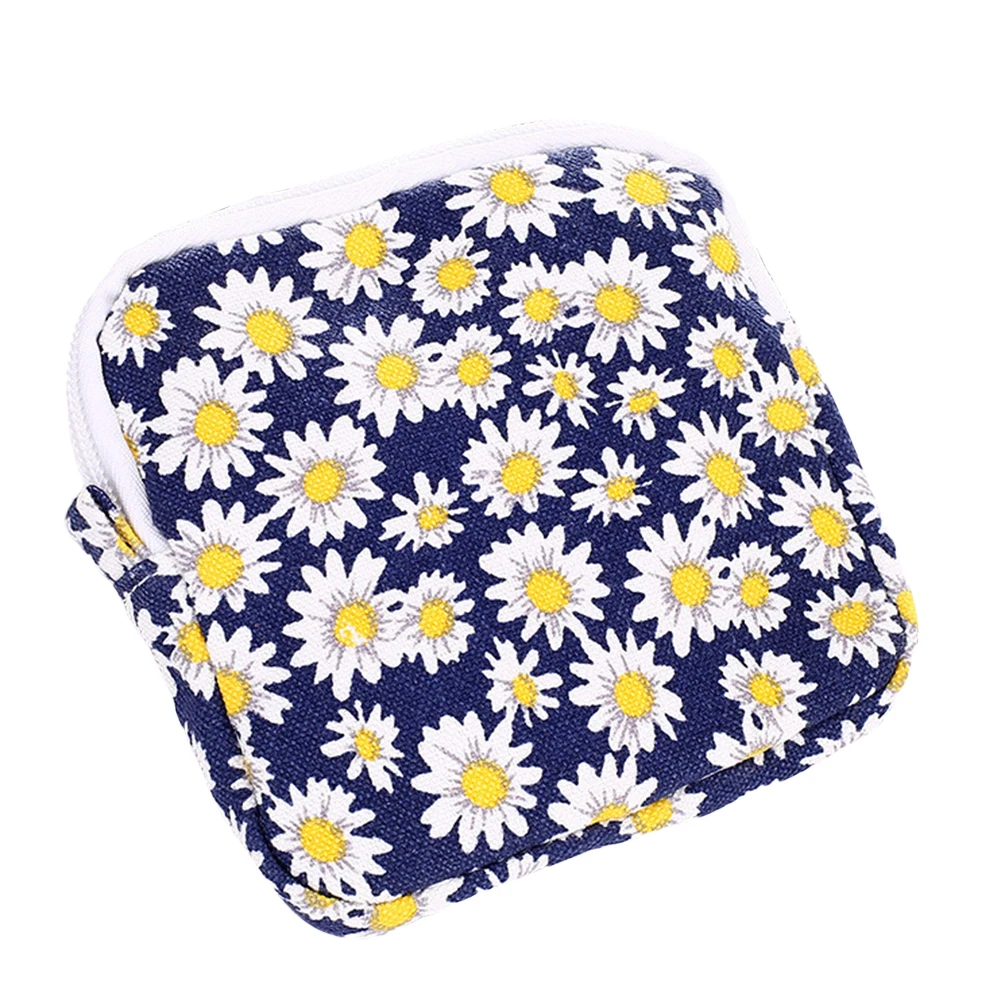 Хлопковая складная сумка с принтом двухслойные женские гигиенические салфетки