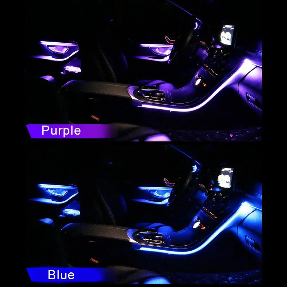 СВЕТОДИОДНЫЙ Автомобильный интерьер дверь ногой светильник для естественного