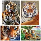 Алмазная живопись 5d с изображением тигра, полноразмерная мозаика сделай сам, картины для домашнего декора, искусство