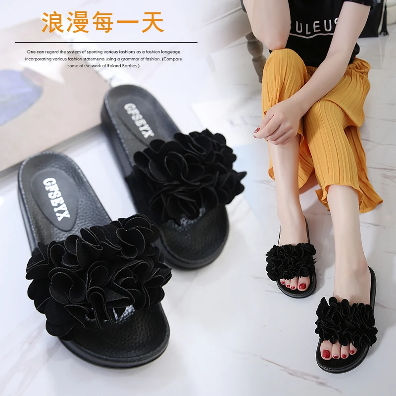 

Slippers Women Non-slip Wear Resitant Fashion Creativity Concise Big Size High Quality Sandals Casual Shoes Daily Flat Shoes
